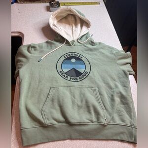 Cotopaxi Womens Sage Green Logo Hoodie (M)